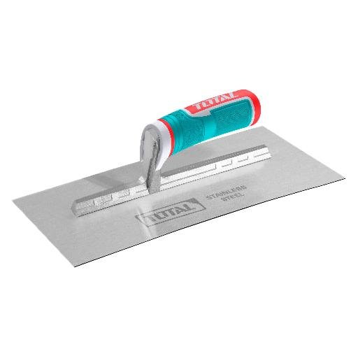 LLANA 280 X 130 MM LISA ACERO INOXIDABLE MANGO CAUCHO TOTAL (THT81286)