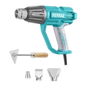 PISTOLA CALOR 1600W INCLUYE 3 BOQUILLAS Y 1 RASCADOR INDUSTRIAL TOTAL (UTB16078)