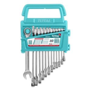 LLAVE MIXTA CON RACHE 8 - 19 MM JUEGO X 12 PZS INDUSTRIAL SUPER TOTAL (THT102RK0126)