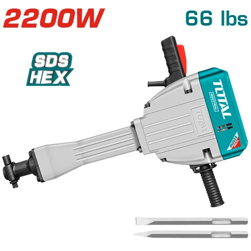 DEMOLEDOR SDS HEX 2200W 75 JOULES INDUSTRIAL CAJA CARTON 38KG TOTAL (UTH220502)