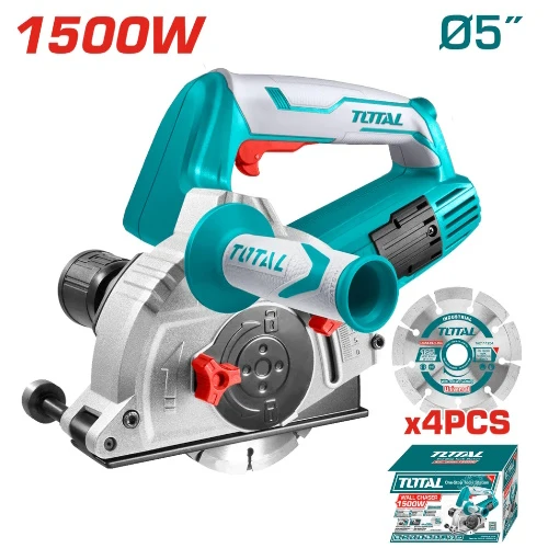 ACANALADORA DE CONCRETO 5 INDUSTRIAL 1500 W DE 2 O 4 DISCOS TOTAL (UTWLC1256)