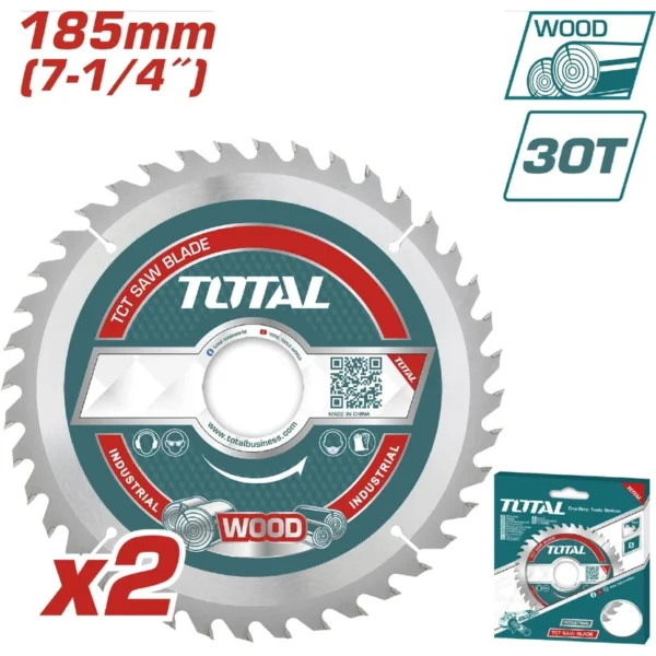 DISCO CORTE MADERA 7 1/4" JUEGO X 2 UNIDADES SUPER SELECT TOTAL (TAC231410)