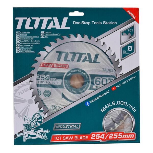 DISCO CORTE MADERA 10x60 INDUSTRIAL TOTAL (TAC231723)