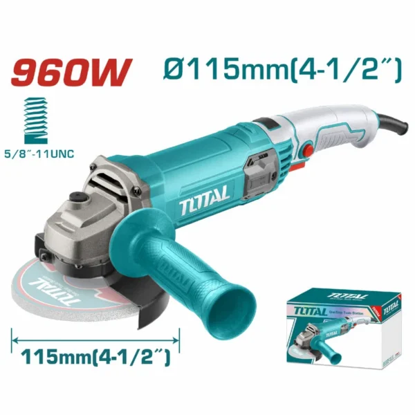 PULIDORA 4 1/2 960W INCLUYE MANGO AUXILIAR INDUSTRIAL TOTAL (UTG10911576)