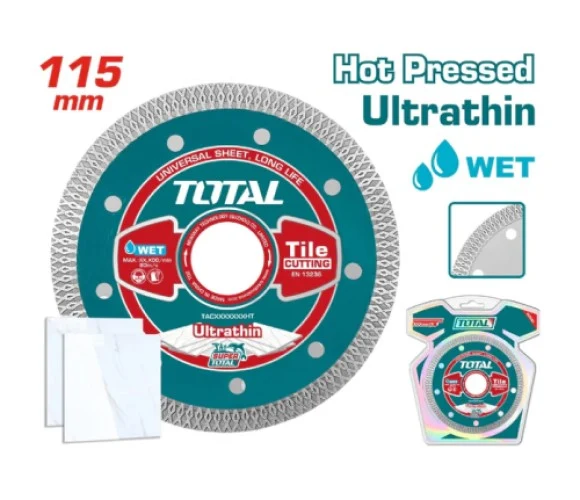 DISCO DIAMANTADO CONTINUO 4 1/2" CORTE BALDOSA,MARMOL, CERAMICA INDUSTRIAL SUPER TOTAL (TAC2181151HT)