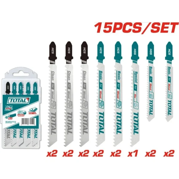 SET DE SEGUETA SIERRA CALADORA X 15 PZS SUPER TOTA (TAC1501)