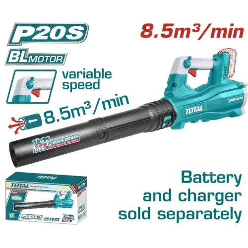 SOPLADORA INALAMBRICA 20V V/VARIABLE BATERIA Y CARGADOR NO INCLUIDO INDUSTRIAL SUPER TOTAL (TABLI20428)