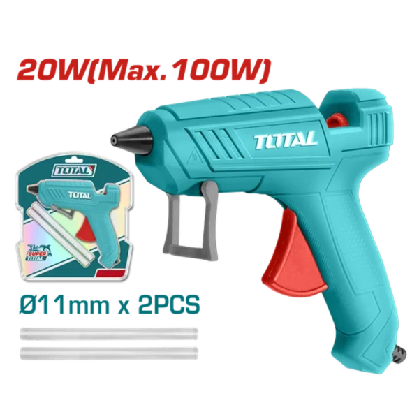 PISTOLA SILICONA 25W 110-120V INCLUYE 4 BARRAS SUPER TOTAL (UTT201116)