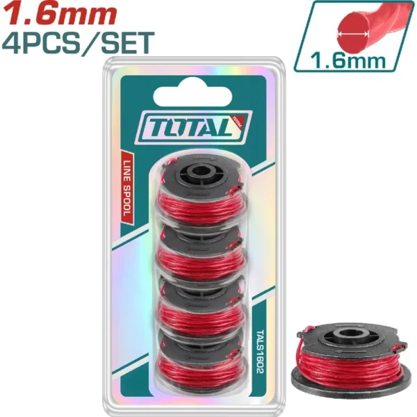 NYLON GUADA?ADORA 1.6MM X 5MTS JUEGO X 4 PZS INSDUSTRIAL SUPER TOTAL (TALS1602)