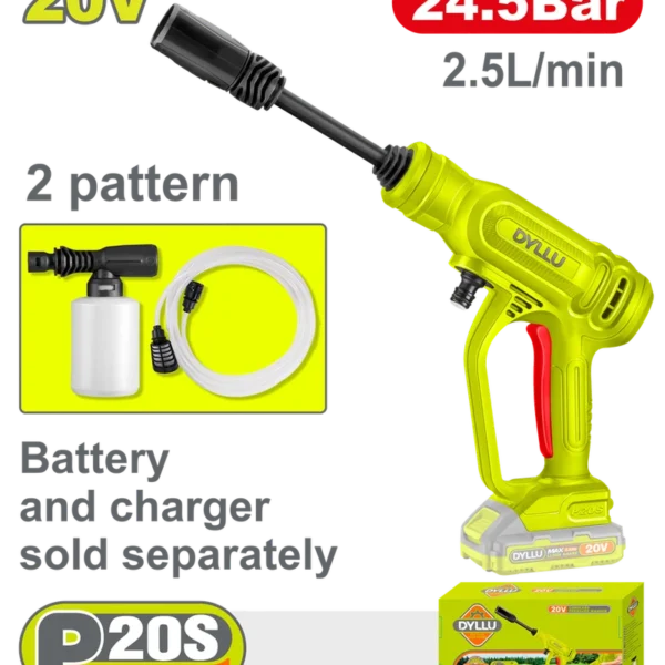 HIDROLAVADORA INALAMBRICA 20V PORTATIL BATERIA Y CARGADOR NO INCLUIDO DYLLU (DTQX0120)