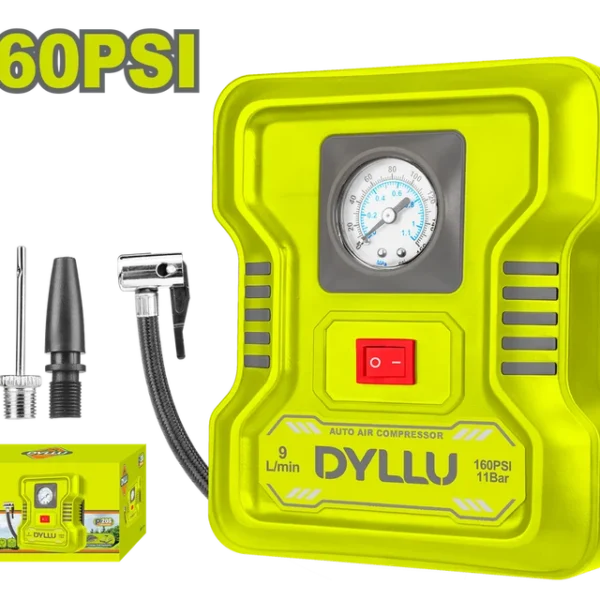 COMPRESOR MINI 12V 160PSI DYLLU (DTAAC501)