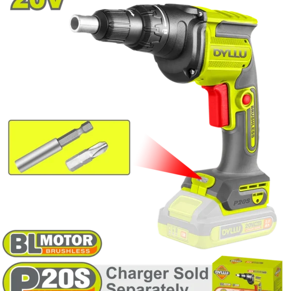 ATORNILLADOR DRYWALL 1/4" INCLUYE 2 PUNTAS BATERIA Y CARGADOR SE VENDEN POR SEPARADO DYLLU (DTDS204283)